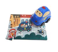 TOP BRIGHT puzzle in legno con giocattolo - auto della polizia, 24 pezzi