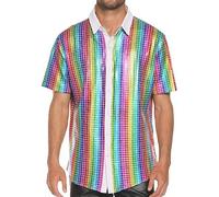 Top camicia elegante anni 70 discoteca cardigan con bottoni tutti i giorni per l