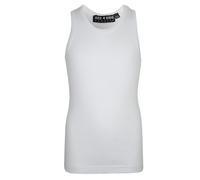 Top Canotta Ribes Bianca 100% Cotone Moda T-Shirt Bambina 5-13 Anni