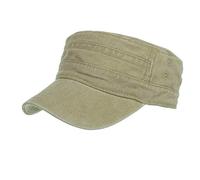 Top Cap Cadetto Cotone Flat Caps Caps Caps Noodle Dad Hat, cachi, Taglia unica