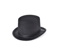 Top Cappello Feltro Nero Adulti Costume Willy Wonka Uomo Nero Libro Giorno