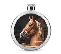 Top Carpenter's Horse Head - Fiaschetta per liquori, in acciaio inox, a tenuta stagna, portatile, per esterni, campeggio, viaggi, regali