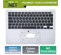 Top Case con tastiera IT per MacBook Air M1 13 A2337 MacBookAir10.1 Silver