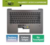Top Case con tastiera ITA compatibile con Lenovo 5CB0S17227 Grigio