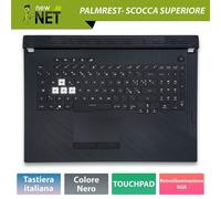 Top Case con tastiera ITA e touchpad compatibile con ASUS ROG Strix G731GV Black
