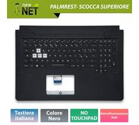 Top Case con tastiera ITA retroilluminata RGB per ASUS TUF FX705DU FX705DT Nero