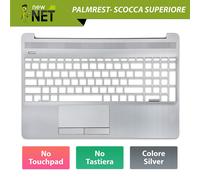 Top Case ITA compatibile con HP 15s-du0xxx 15s-du1000 15s-du1xxx Silver