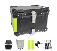 Top Case Moto, portabagagli impermeabili per motociclette, bauletto per moto con serratura di sicurezza, per stoccaggio caschi, in alluminio, adatto per la maggior parte di moto e maxi scooter, 55 l