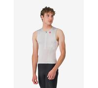 Top Castelli Free Speed 3 Rosso Corsa senza maniche bianco - L