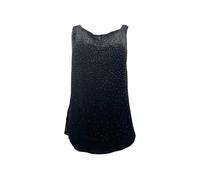 Top Casual Beadato Nero ECRU Da Donna #3174 S NWT