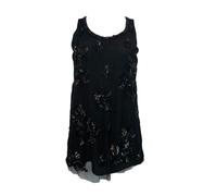 Top Casual Nero Beadato ECRU Da Donna #104 S NWT