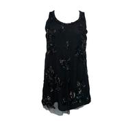 Top Casual Nero Beadato ECRU Da Donna #104 S NWT