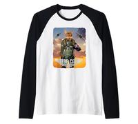 Top Cat Maverick Parodia Azione Film Epica Retrò Maglia con Maniche Raglan