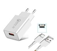 Top Charger * Adattatore di alimentazione caricatore 5V 3.6A 3600mA 18W Quick Charge 3.0 Qualcomm Xiaomi Redmi Note 7 Mi 9 Mi A2 Mi 8 + Cavo USB Type C Incluso