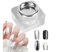 Top Coat effetto cromato | 8 ml di lunga durata e alta lucentezza - vernice per unghie 3D effetto specchio e colore, per donne, principianti, salone a casa, uso quotidiano, viaggi, appuntamenti e