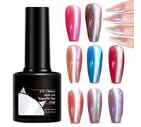 Top coat magnetico in luce d'acqua, vernice per na-il art a livello di salone, crema per smalto per unghie luccicante, lucentezza design a lunghezza, opzione multi-istiling, 7 ml, per il matrimonio