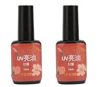 Top coat per chiodo trasparente perdite resistenti a graffi per smalto gel 2pcs 15ml