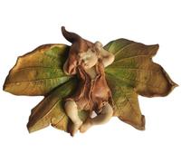 Top Collection Enchanted Story Fairy Garden Sleeping Fairy Baby Outdoor Statue, 3.75 by 5.75-inch