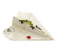 Top Collezione Miniature Fairy Garden e terrario Sealed with Love Rana su Carta Aereo Statua
