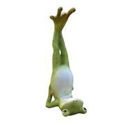 Top collezione miniature Fairy Garden e terrario yoga Frog Salamba Sarvangasana Shoulder stand pose