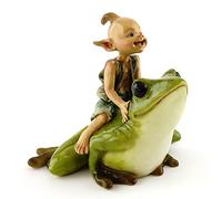 Top Collezione Miniature Garden Pixie Riding Frog
