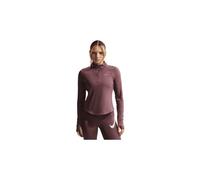 Top con 1 2 zip da donna nike tempo swoosh run rosa