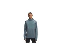 Top con cappuccio under armour velociti pro cold weather verde uomo