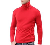 Top con collo a lupetto per uomo inverno autunno maglietta termica a maniche lunghe camicie a compressione 2025 maglia a collo alto strato base, 5XL