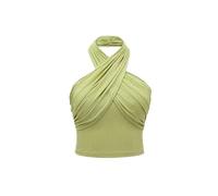 Top con Incrocio a Croce Top Corto Estivo da Donna in Maglia Incrociato sul Davanti, Senza Maniche, Casual e Sexy, alla Moda, Spiaggia(XL)