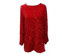 Top con paillettes plussize, gonna con paillettes plussize Mini abito con