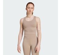 adidas Training - All Me - Top senza maniche con reggiseno a supporto medio marrone gesso XS