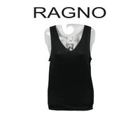 Top con spalline Donna, Seta, Nero , Puro Istinto, 71142 Ragno