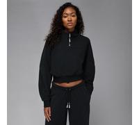 Top con zip a 1/4 Jordan Flight Fleece - Donna - Nero XXL (IT 56-58)