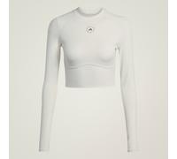 Top corto a maniche lunghe da allenamento adidas by Stella McCartney Almond Milk-Smc L