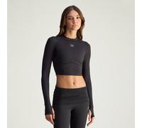 Top corto a maniche lunghe da allenamento adidas by Stella McCartney Black S