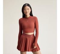 Top corto da allenamento adidas by Stella McCartney Longsleeve Burnt Sienna S