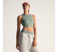 Top corto da allenamento adidas by Stella McCartney Stone Green M