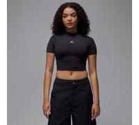 Top corto in maglia a manica corta Jordan - Donna - Nero M (IT 44-46)