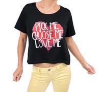 Top corto nero Pick Me di Grays Anatomy da donna - Piccolo