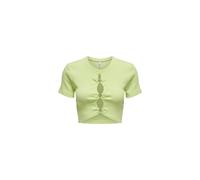 Top corto Only da donna, codice 15289556, in misto cotone, colore verde.