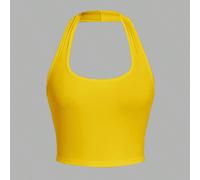 Top corto senza maniche con scollo a V, adatto per l'estate e il ritorno a scuola per le donne L,M,S,XL,XS,XXL,XXSTessuto in maglia