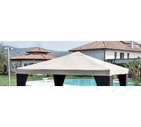 TOP RICAMBIO PER GAZEBO LEGNO 3X4 POLIEST BIANCO