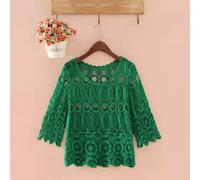 Top Crop A Tre Quarti In Macramé Hollow Per Donne Bolero Shrug Sciarpa Coperta