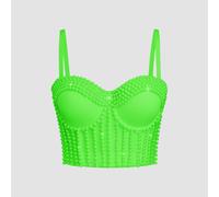 Top Crop In Pizzo Per Donne, Bustier, Bralette, Corsetto, Clubwear, Canotta