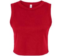 Top Crop Muscolare In Micro Righe Per Donne XS-XXL Bella+Canvas