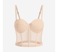 Top Crop Sexy In Rete Trasparente Per Donne Bustier Bra Bralette Corsetto