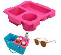 Top Cup Holder Tray Accessory for Large Bogg Bag, Topper Tray Divider and Organizer for Bogg Bag, Snack Box Container Cups Holder Trays Fit for Stanley Cup