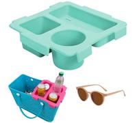 Top Cup Holder Tray Accessory for Large Bogg Bag, Topper Tray Divider and Organizer for Bogg Bag, Snack Box Container Cups Holder Trays Fit for Stanley Cup