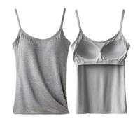 Top da allenamento con reggiseno integrato, canotta da donna, camicia da