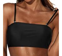 Top da Bagno da Donna con Tracolla Rimovibile, Top Bikini Senza Spalline, Top a Fascia, Top a Tubo, Costume da Bagno, Camicetta Costume sopra
